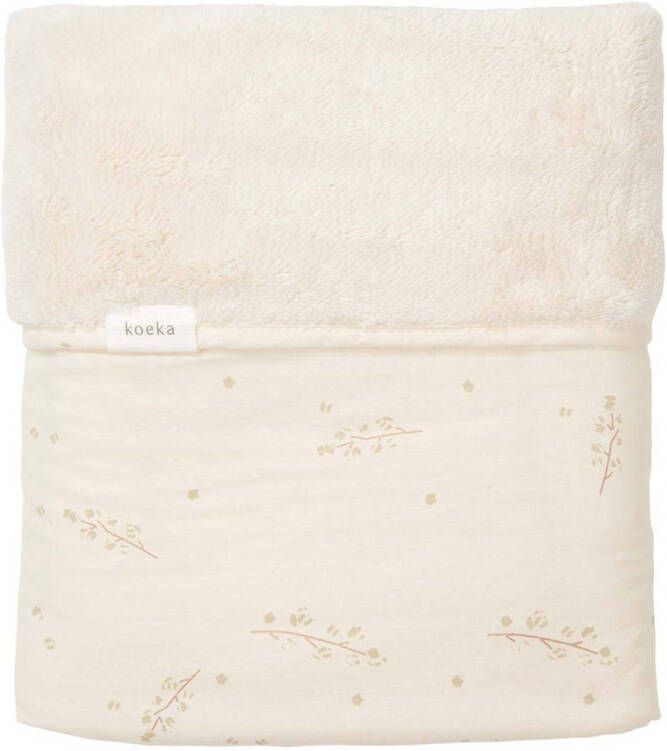 Koeka reversible ledikantdeken Coast met teddy