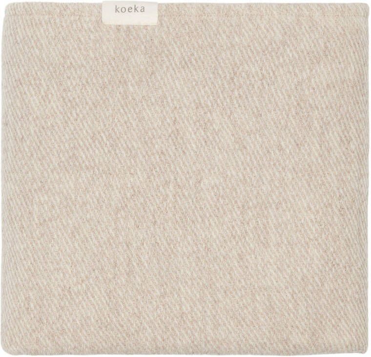 Koeka Toronto ledikantdeken met wol zand - Foto 3