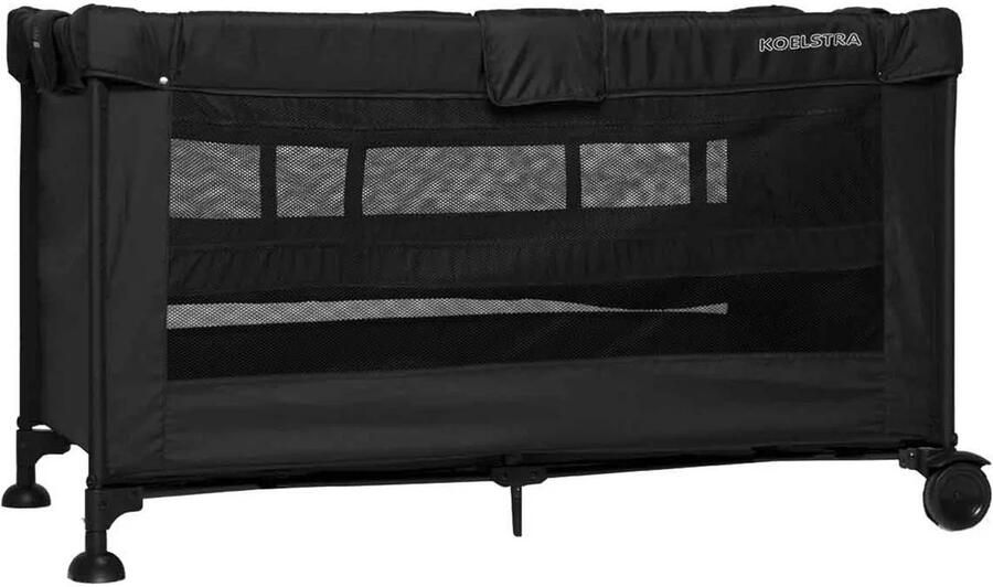 Koelstra Reisbed Travelsleeper Zwart met verhoger