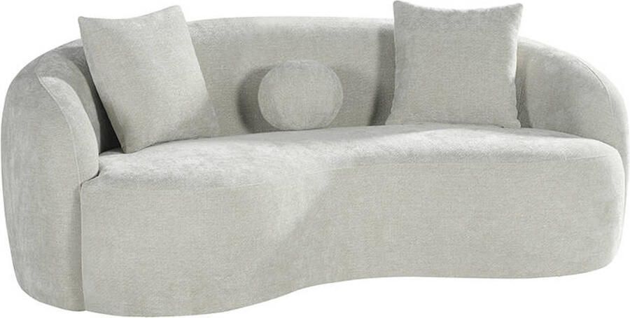 LABEL51 Novo Bank Naturel Velvet 2 5-Zits Met Armleuning