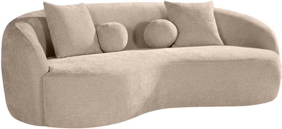 LABEL51 Novo Bank Bruin Velvet 3-Zits Met Armleuning - Foto 2