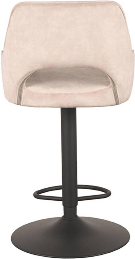 LABEL51 Fer Barkruk Naturel Velvet Zithoogte 64-84 Kruk Draaibaar Met Armleuning - Foto 2