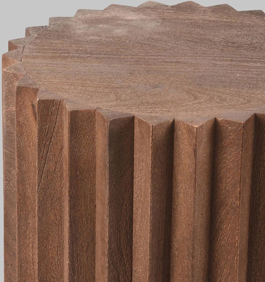 LABEL51 Novan Bijzettafel Naturel Mangohout 35 cm - Foto 4