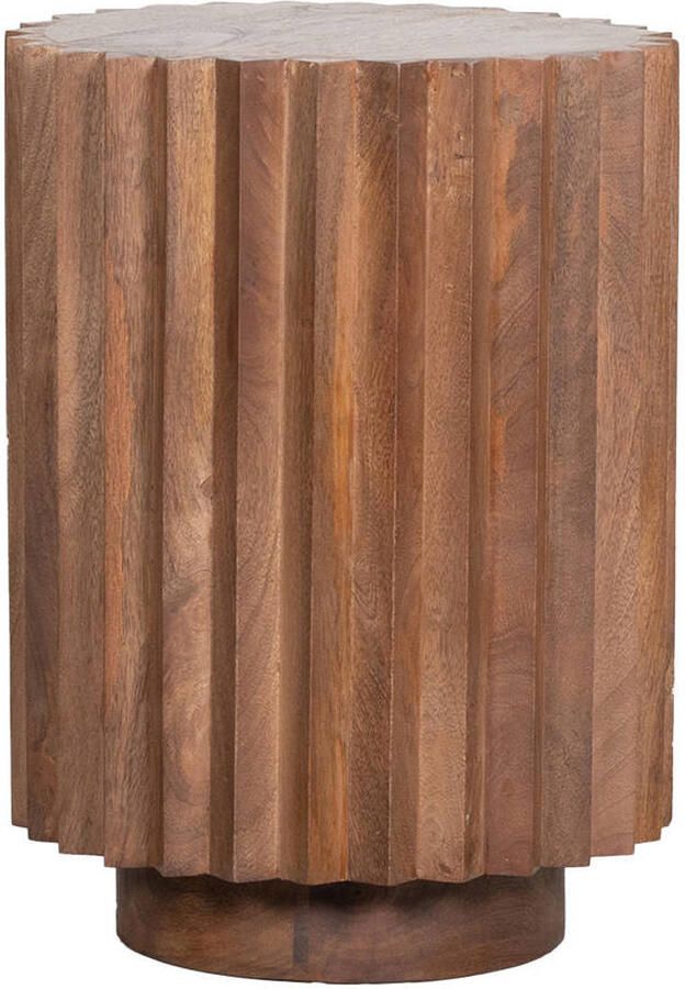 LABEL51 Novan Bijzettafel Naturel Mangohout 35 cm - Foto 3