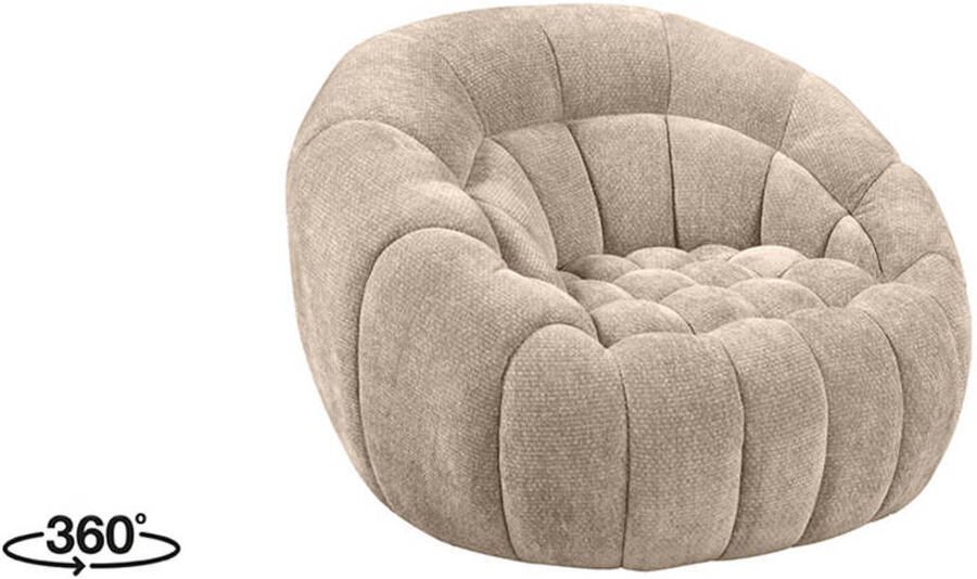 LABEL51 Cloud Fauteuil Bruin Velvet 1-Zits