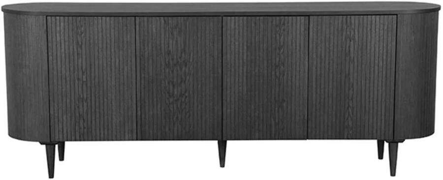LABEL51 Oliva Dressoir Zwart Eiken Dressoir 220 cm - Foto 2