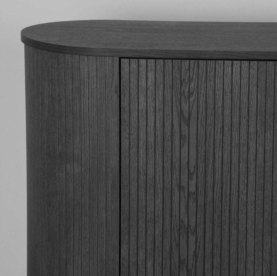 LABEL51 Oliva Dressoir Zwart Eiken Dressoir 220 cm - Foto 3