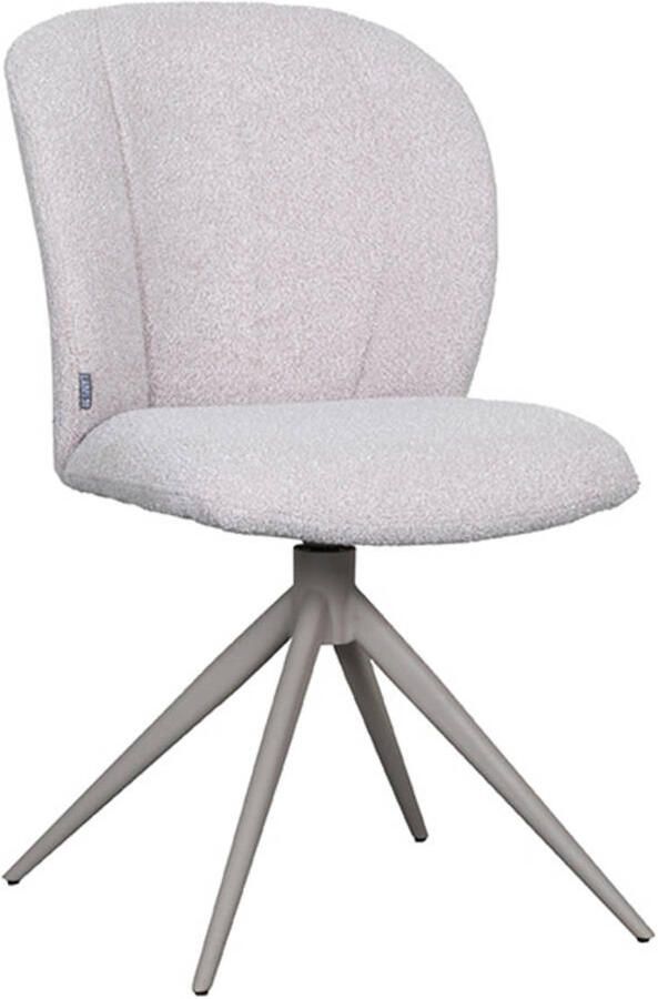 LABEL51 Kimo Eetkamerstoel Naturel Boucle Taupe Onderstel Stoel Normale eetkamerstoel - Foto 3