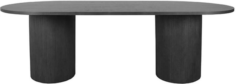 LABEL51 Oliva Eetkamertafel Zwart Eiken 240x120 cm - Foto 2