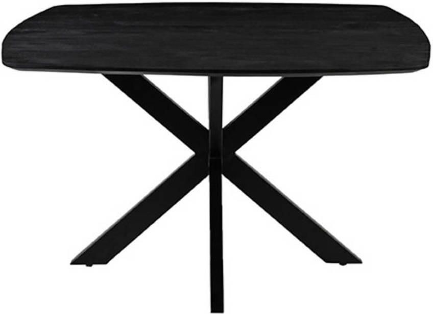 LABEL51 Blake Eetkamertafel Zwart Hout 140x140 cm - Foto 3
