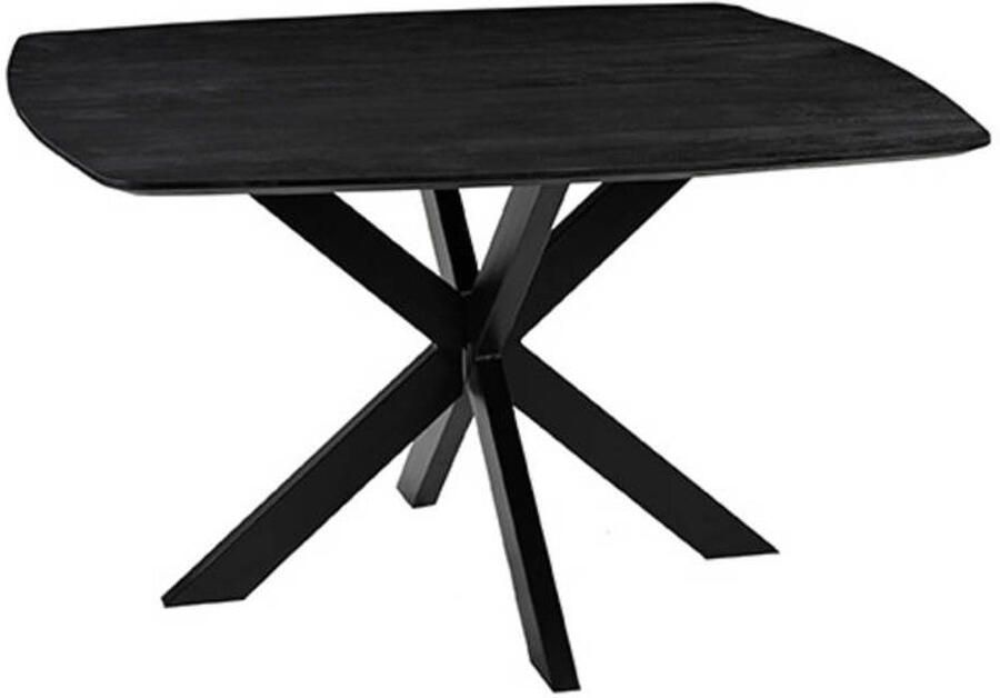 LABEL51 Blake Eetkamertafel Zwart Hout 140x140 cm - Foto 2