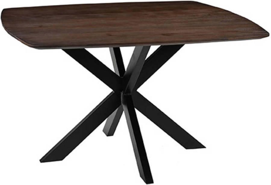 LABEL51 Blake Eetkamertafel Bruin Hout 140x140 cm - Foto 2