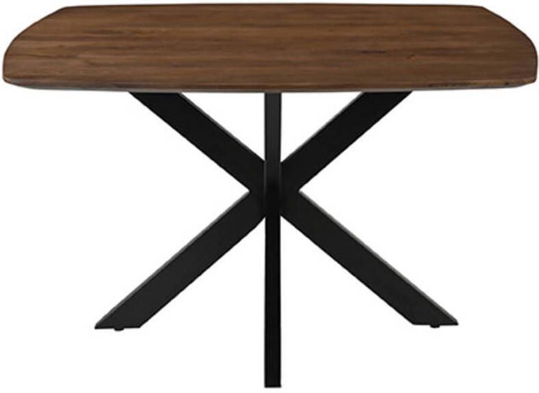 LABEL51 Blake Eetkamertafel Bruin Hout 140x140 cm - Foto 2