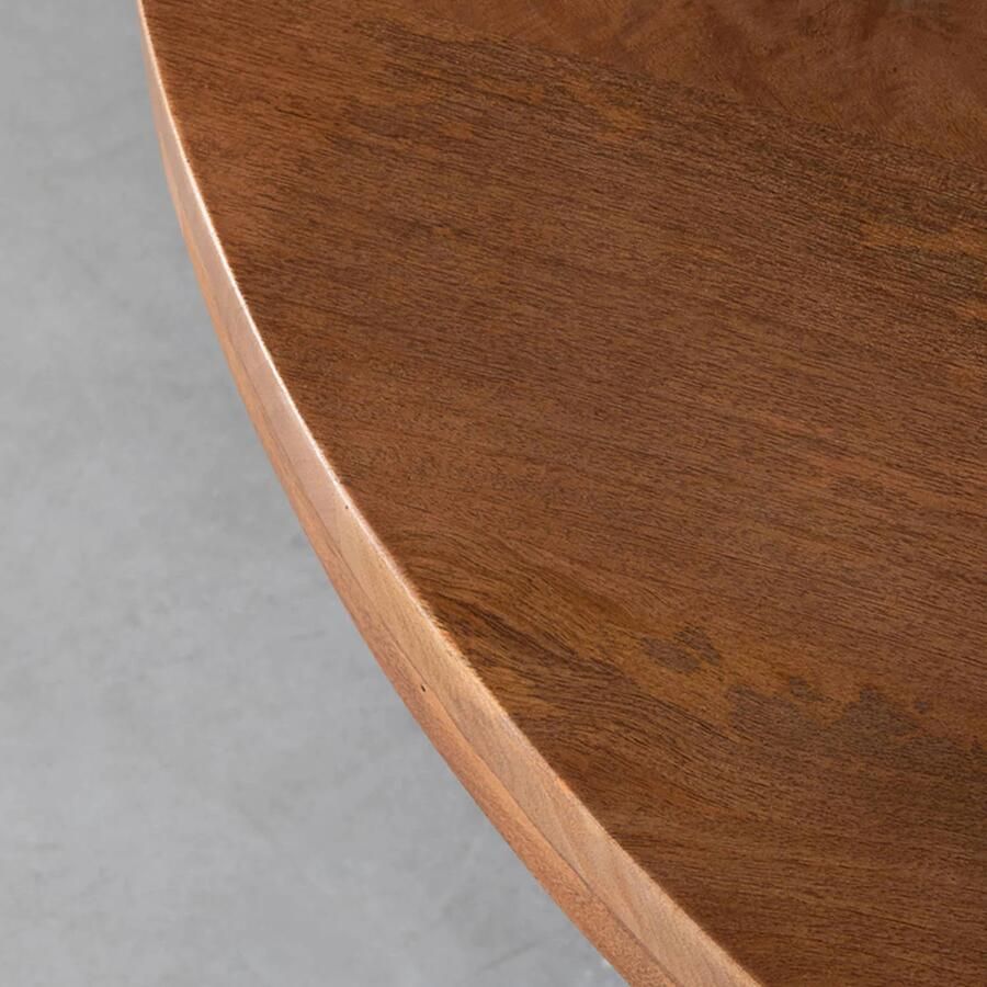 LABEL51 Elly Eetkamertafel Bruin Hout 140x140 cm - Foto 3