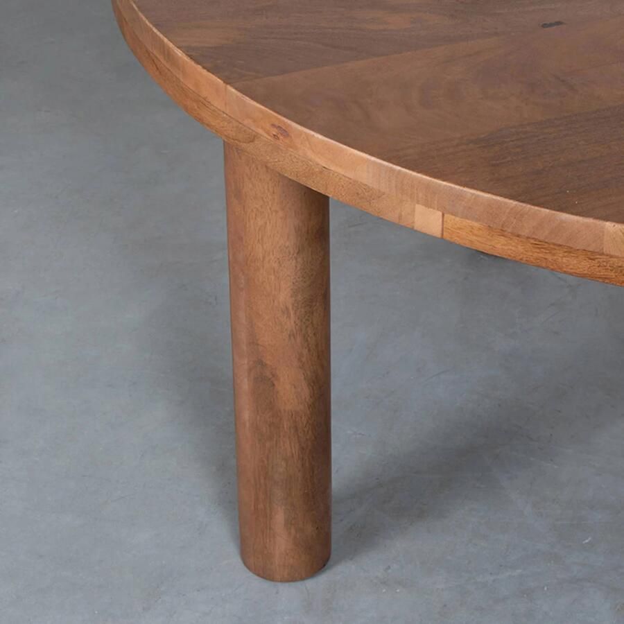LABEL51 Elly Eetkamertafel Bruin Hout 140x140 cm - Foto 4