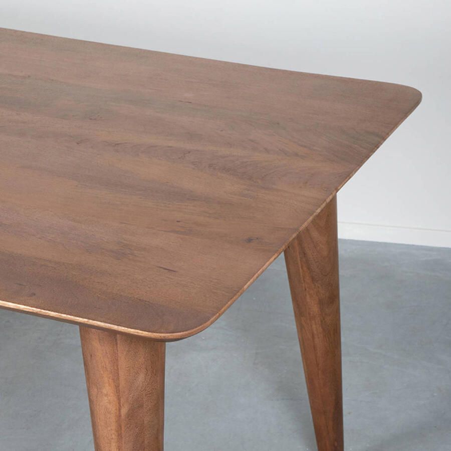 LABEL51 Fly Eetkamertafel Bruin Hout 220x100 cm - Foto 4