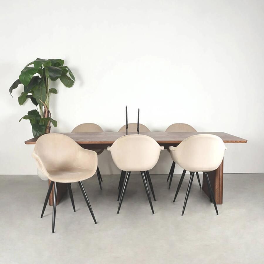 LABEL51 Eetkamertafel Jule Walnoot Eiken 240cm - Foto 2