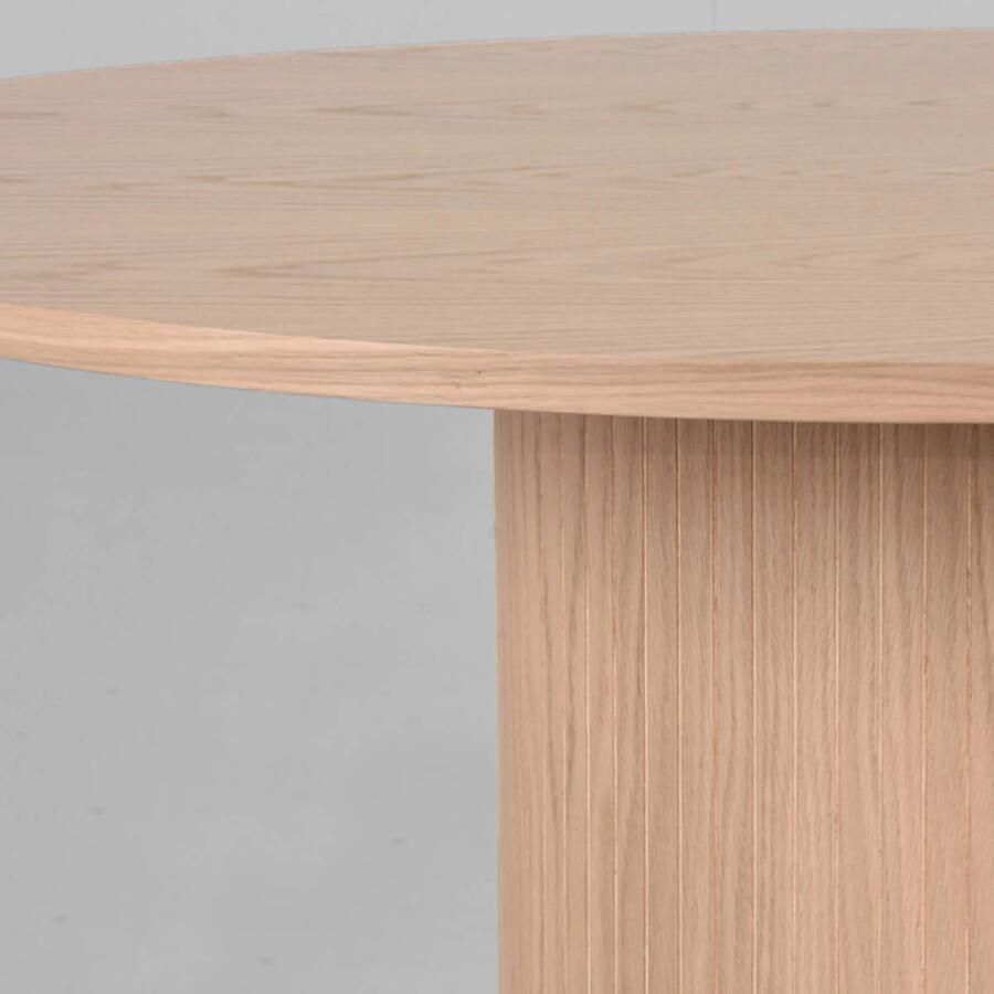 LABEL51 I_Oliva Eetkamertafel NATUREL Eiken 130 cm Rond - Foto 2