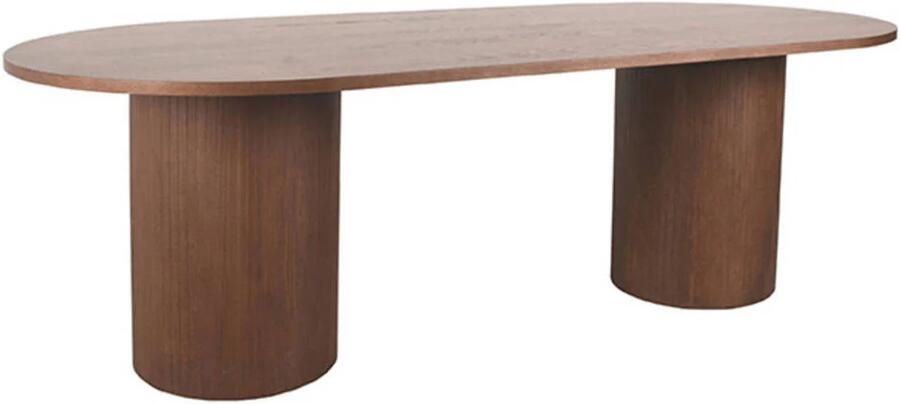 LABEL51 Oliva Eetkamertafel Bruin Eiken 240 cm - Foto 2