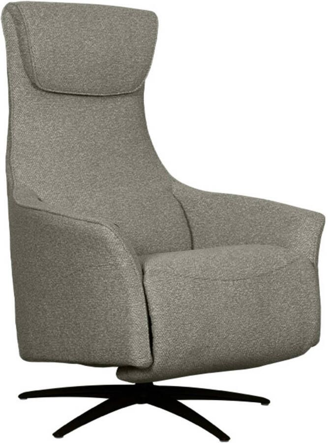 LABEL51 Lund Fauteuil Grijs Stof One Size Draaibaar Met Armleuning - Foto 4