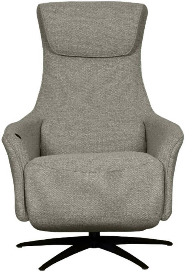 LABEL51 Lund Fauteuil Grijs Stof One Size Draaibaar Met Armleuning - Foto 3