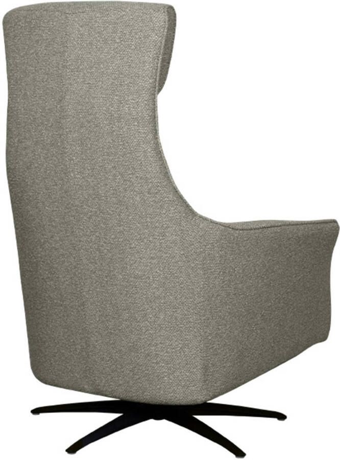 LABEL51 Lund Fauteuil Grijs Stof One Size Draaibaar Met Armleuning - Foto 2