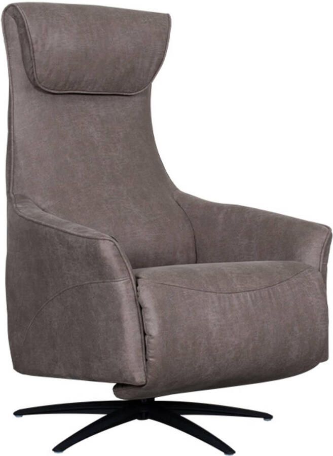 LABEL51 Lund Fauteuil Bruin Stof One Size Draaibaar Met Armleuning - Foto 5