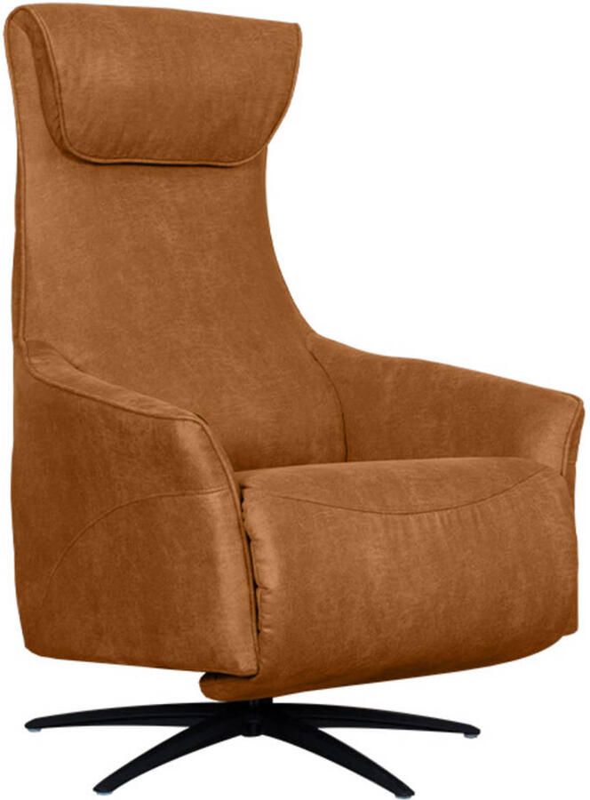 LABEL51 Lund Fauteuil Bruin Stof One Size Draaibaar Met Armleuning - Foto 3