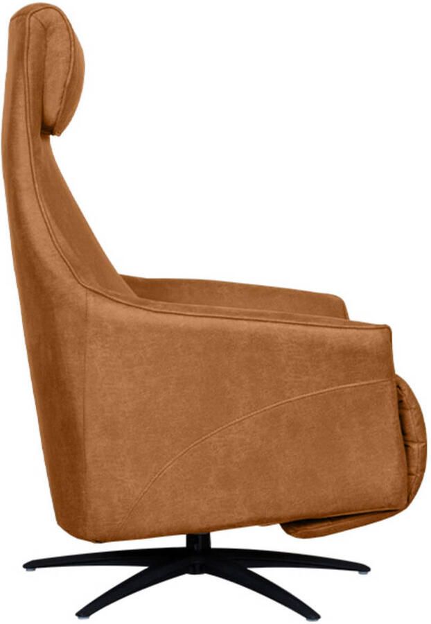 LABEL51 Lund Fauteuil Bruin Stof One Size Draaibaar Met Armleuning - Foto 2