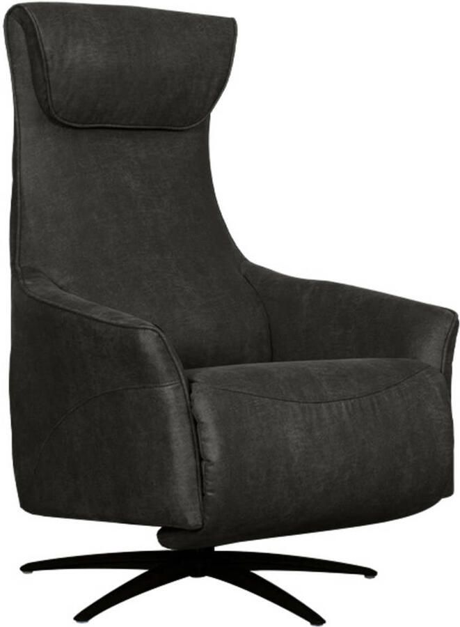 LABEL51 Lund Fauteuil Grijs Stof One Size Draaibaar Met Armleuning - Foto 3