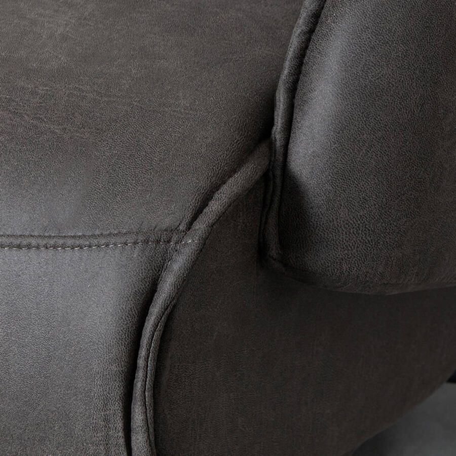 LABEL51 Odense Fauteuil Grijs Stof One Size Draaibaar Met Armleuning