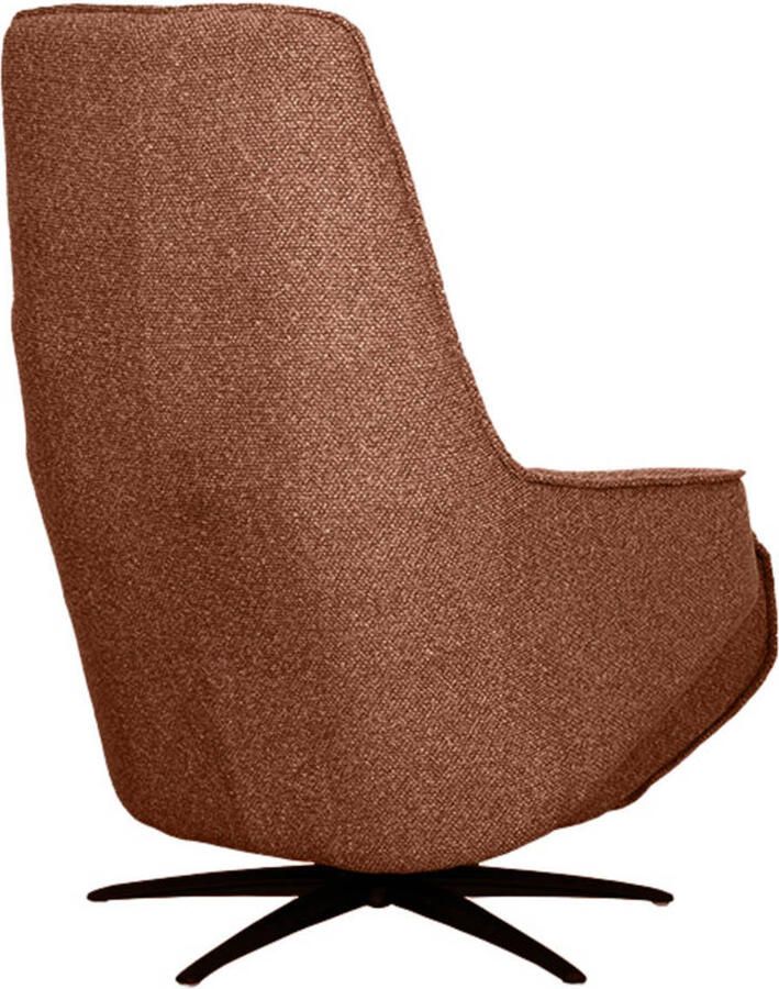 LABEL51 Odense Fauteuil Oranje Stof One Size Draaibaar Met Armleuning - Foto 2