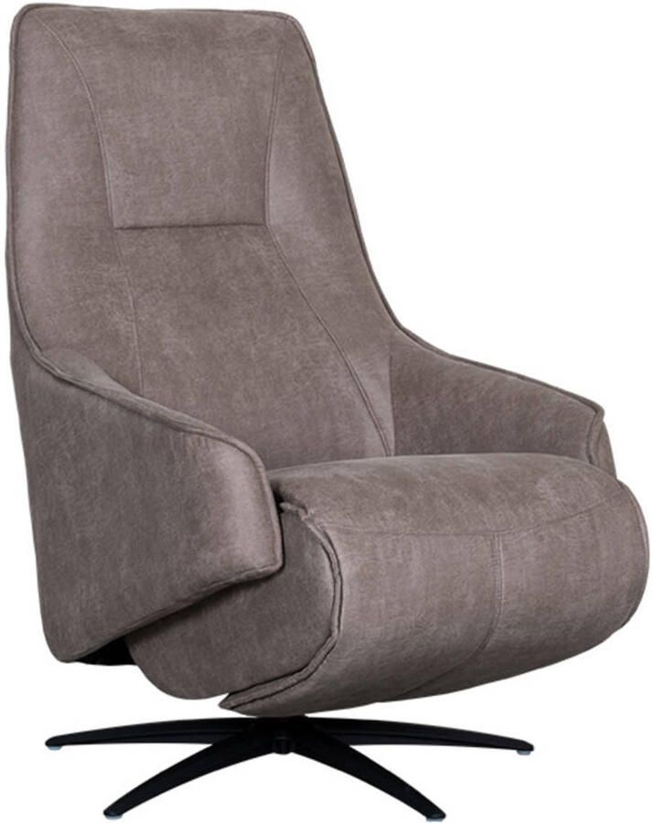 LABEL51 Odense Fauteuil Bruin Stof One Size Draaibaar Met Armleuning - Foto 4