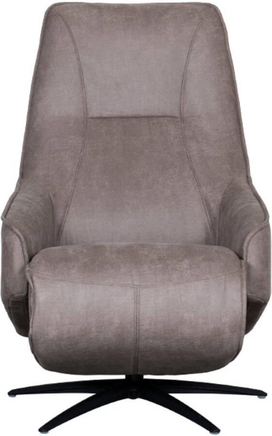 LABEL51 Odense Fauteuil Bruin Stof One Size Draaibaar Met Armleuning - Foto 3