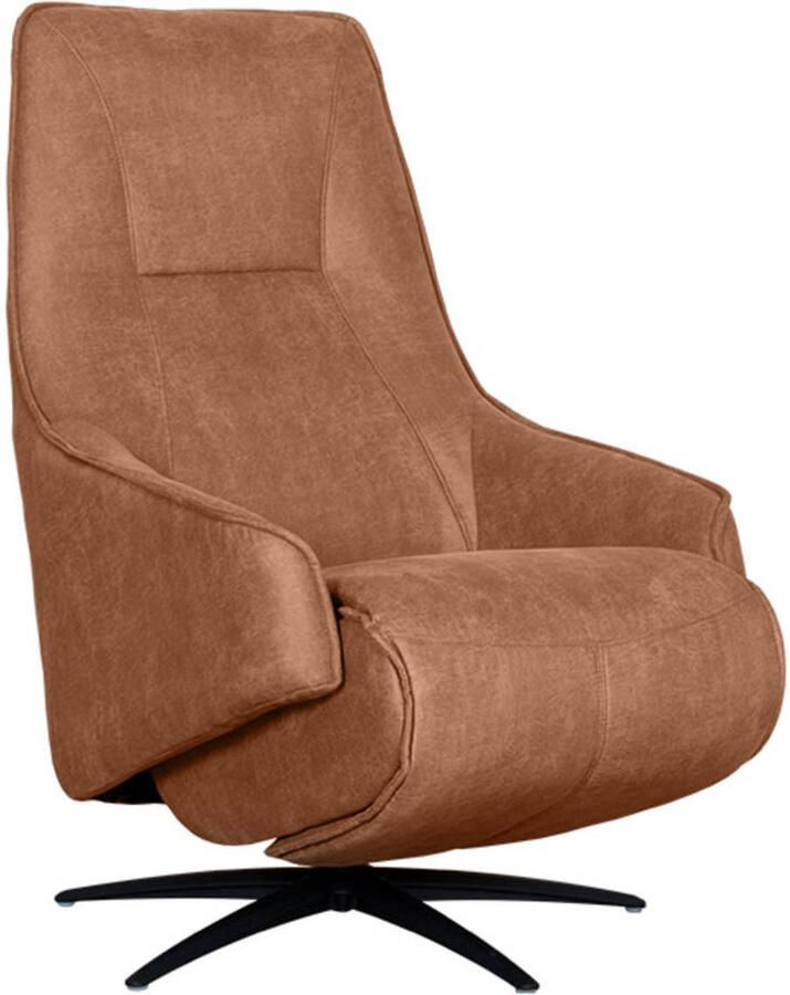LABEL51 Odense Fauteuil Bruin Stof One Size Draaibaar Met Armleuning - Foto 4