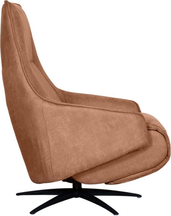 LABEL51 Odense Fauteuil Bruin Stof One Size Draaibaar Met Armleuning - Foto 2