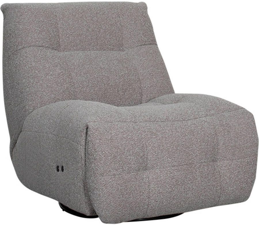 LABEL51 Relax & Recharge Fauteuil Grijs Stof One Size Draaibaar - Foto 3