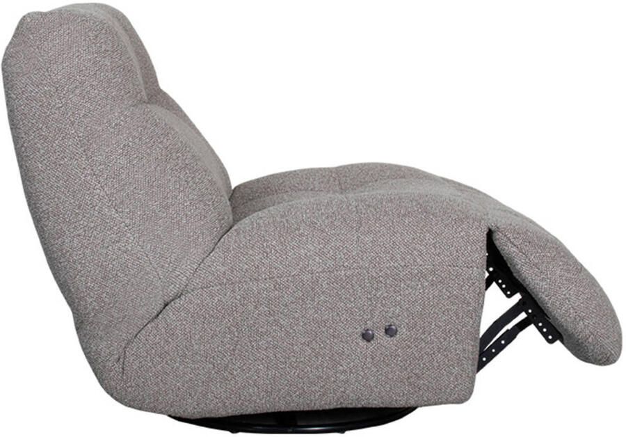 LABEL51 Relax & Recharge Fauteuil Grijs Stof One Size Draaibaar - Foto 2