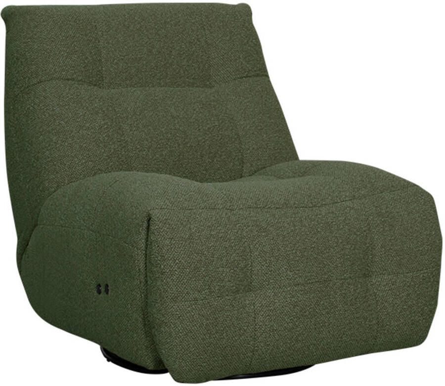 LABEL51 Relax & Recharge Fauteuil Groen Stof One Size Draaibaar