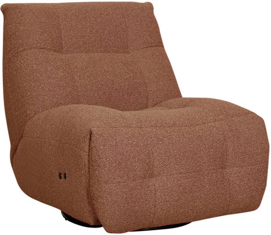 LABEL51 Relax & Recharge Fauteuil Oranje Stof One Size Draaibaar