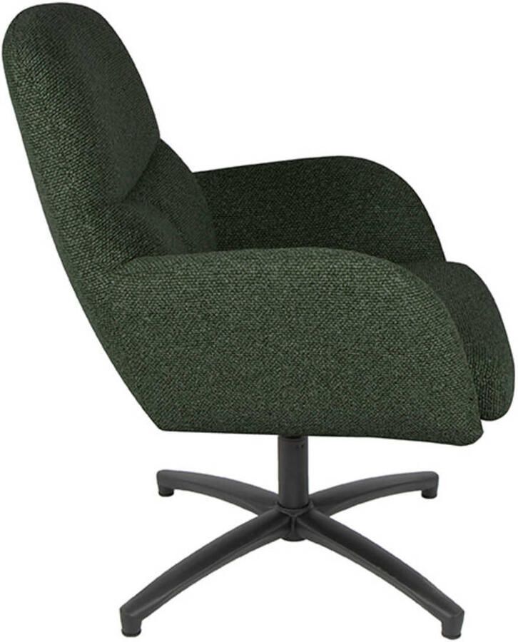 LABEL51 Chill Zone Fauteuil Groen Stof One Size Draaibaar Met Armleuning - Foto 2