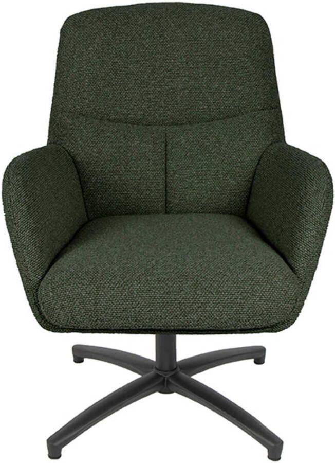 LABEL51 Chill Zone Fauteuil Groen Stof One Size Draaibaar Met Armleuning - Foto 3