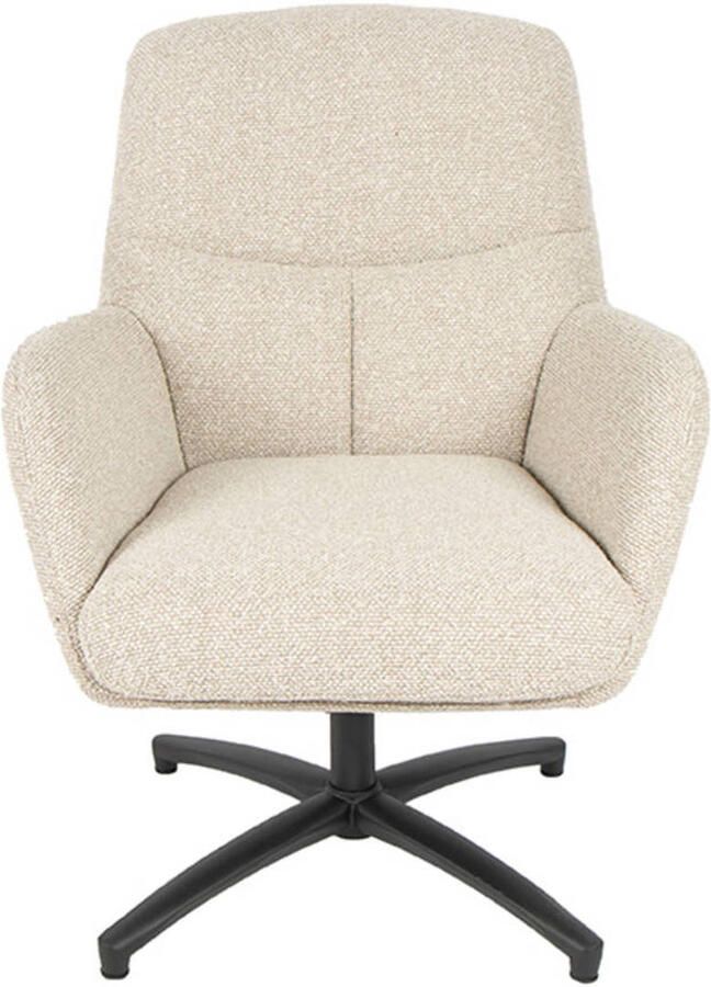 LABEL51 Chill Zone Fauteuil Naturel Stof One Size Draaibaar Met Armleuning - Foto 2