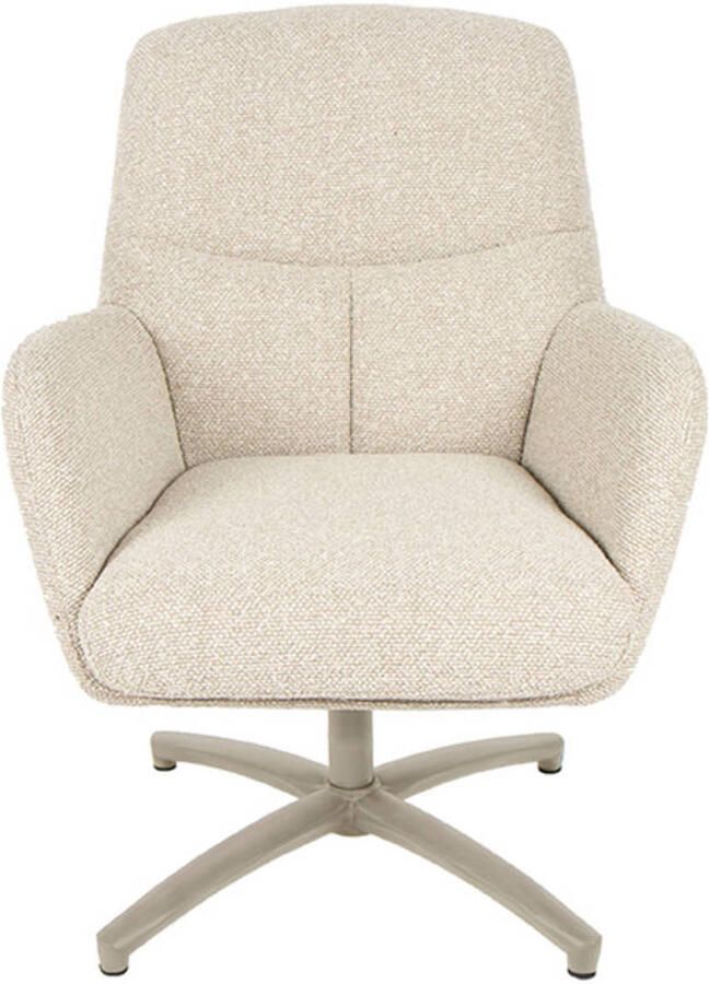 LABEL51 Chill Zone Fauteuil Naturel Stof One Size Draaibaar Met Armleuning - Foto 2