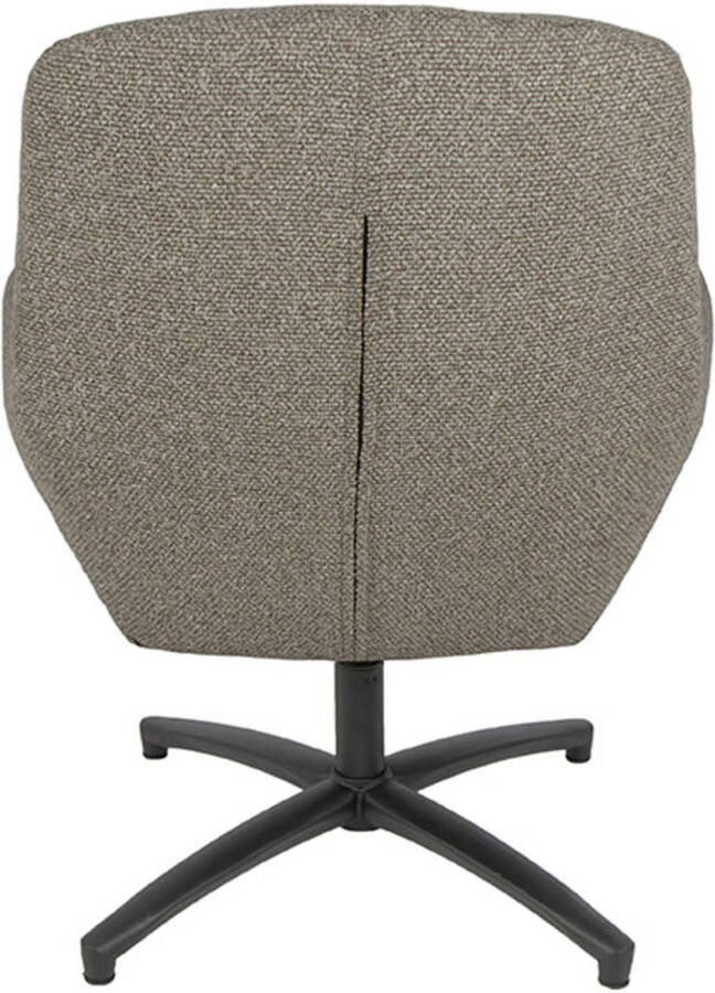 LABEL51 Chill Zone Fauteuil Grijs Stof One Size Draaibaar Met Armleuning - Foto 3