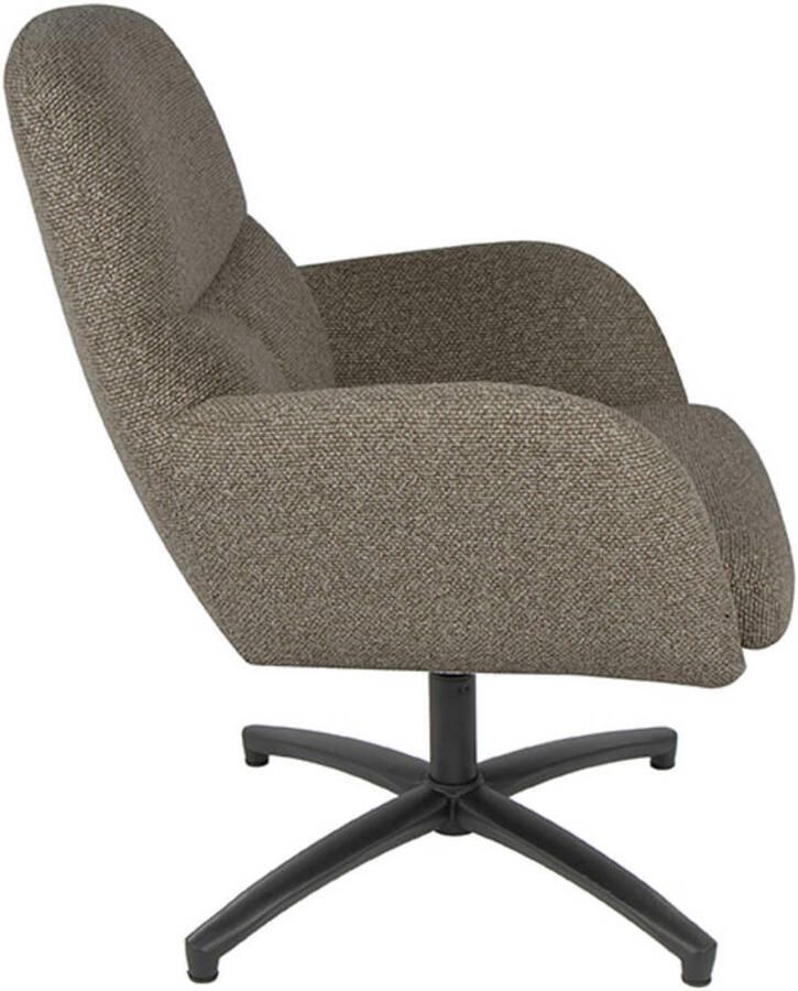 LABEL51 Chill Zone Fauteuil Grijs Stof One Size Draaibaar Met Armleuning - Foto 2
