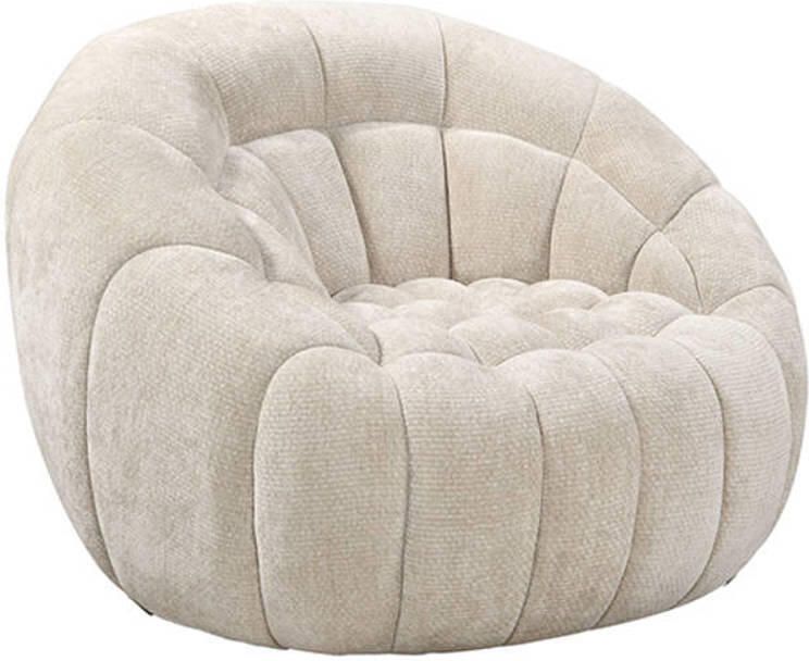 LABEL51 Cloud Fauteuil Naturel Velvet 1-Zits Draaibaar Met Armleuning - Foto 2