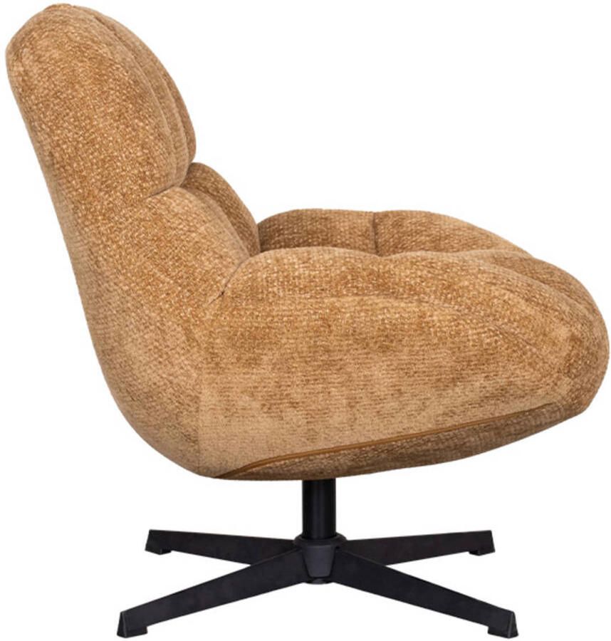LABEL51 Huxley Fauteuil Bruin Velvet One Size Draaibaar - Foto 3