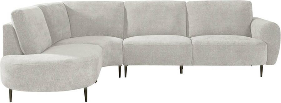 LABEL51 Milano Hoekbank Naturel Chenille Hoekbank Links Met Armleuning