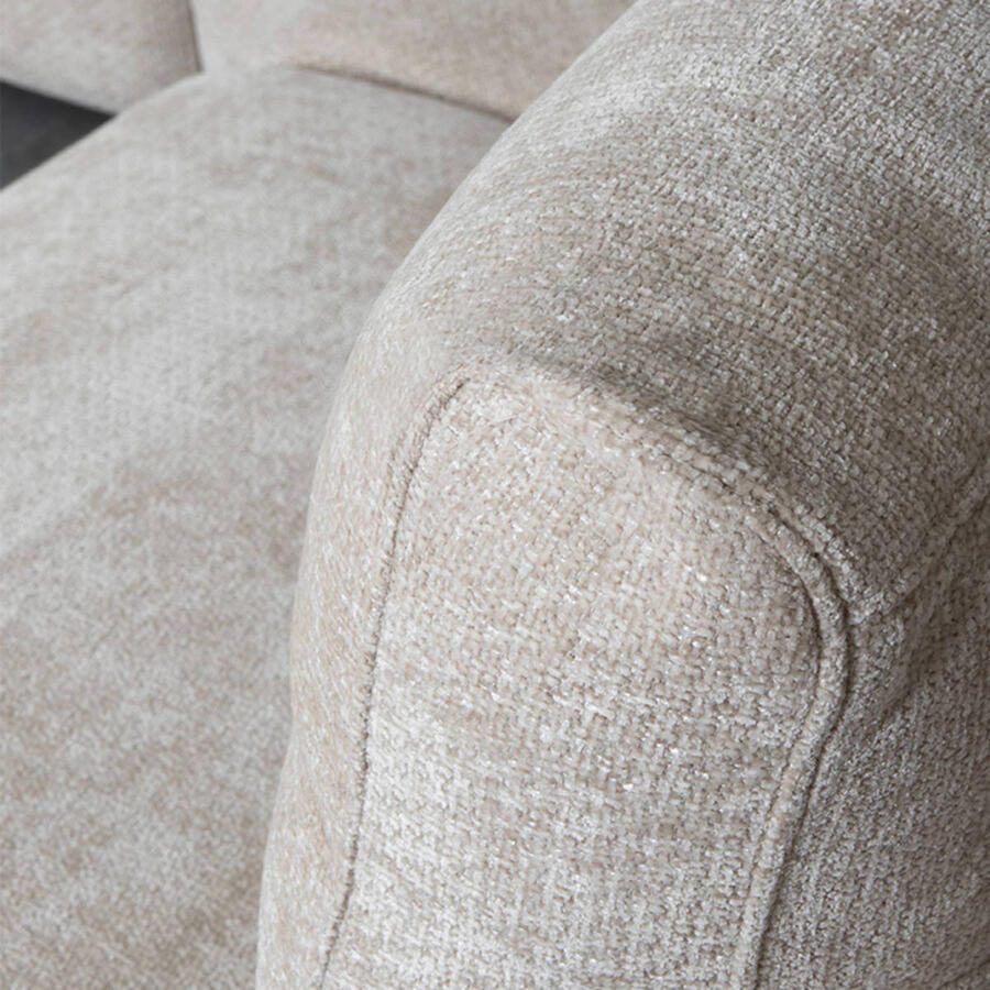 LABEL51 Milano Hoekbank Naturel Chenille Hoekbank Links Met Armleuning - Foto 5